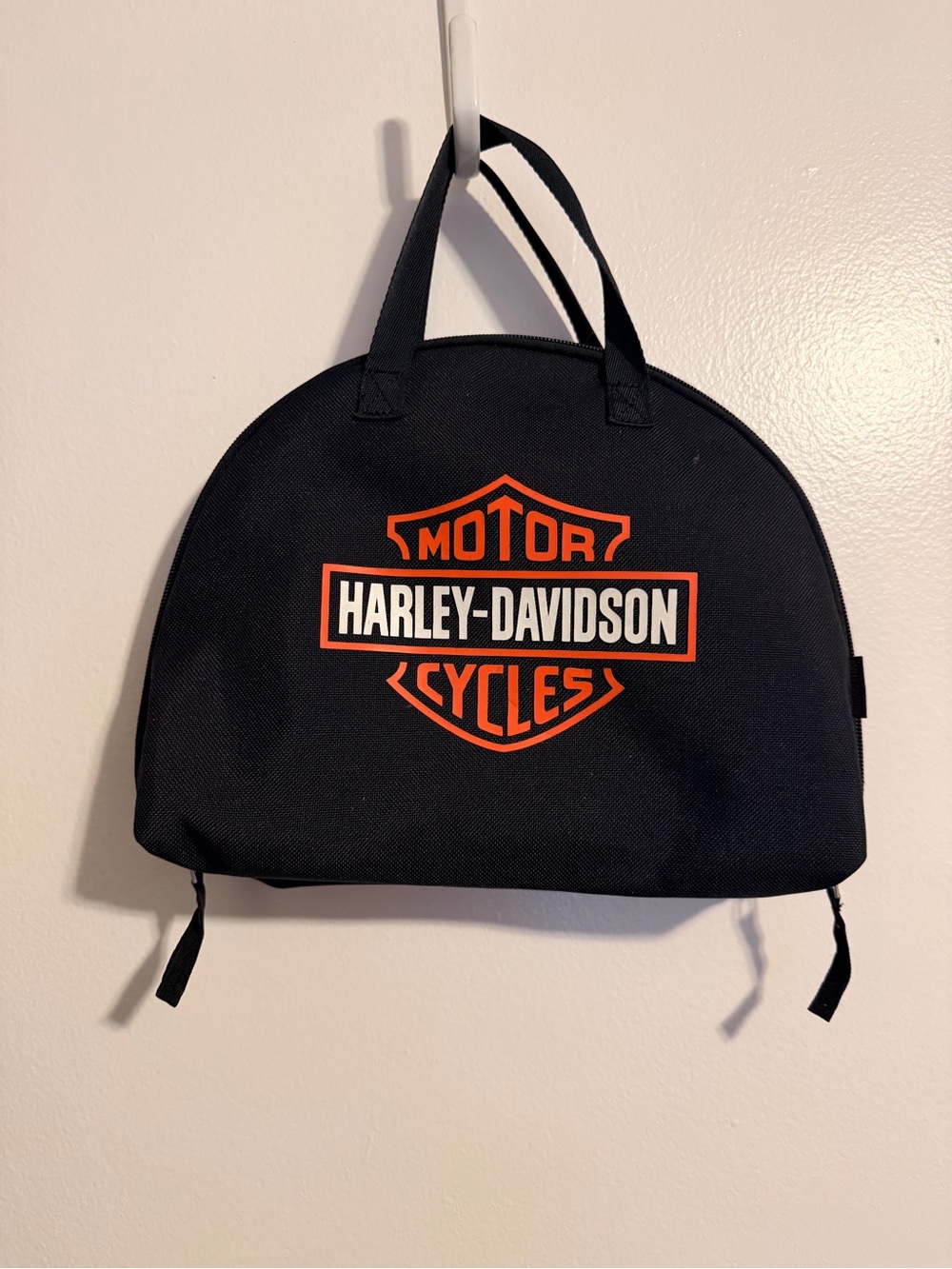 Harley-Davidson Black and Orange Travel Bag